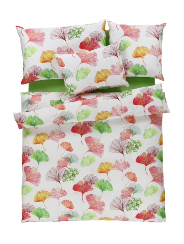 Farbenfrohe Bettwäsche mit Blumenmuster