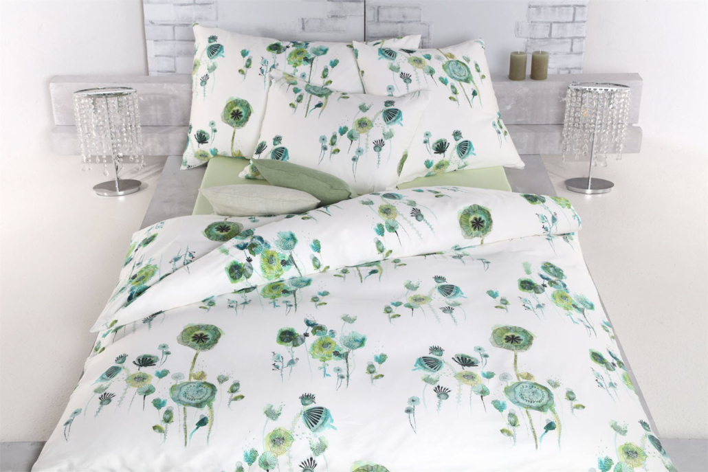 Grüne Bettwäsche "Emma"