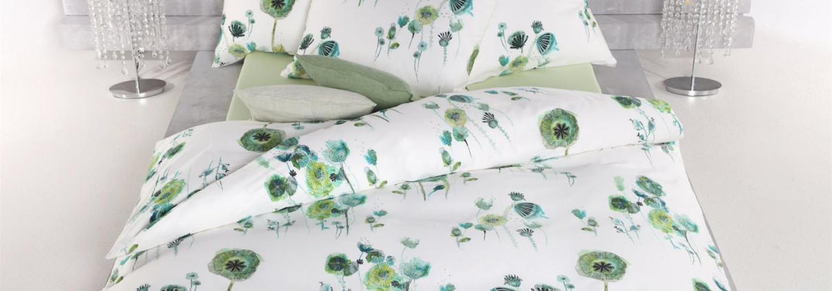 Grüne Bettwäsche "Emma"