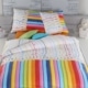 Bettwäsche mit bunten Farbstiften