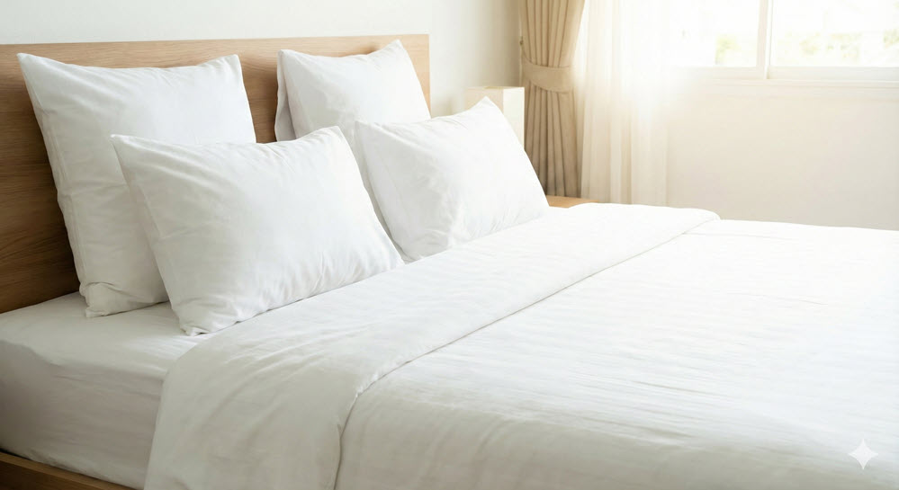 Saubere Bettwäsche