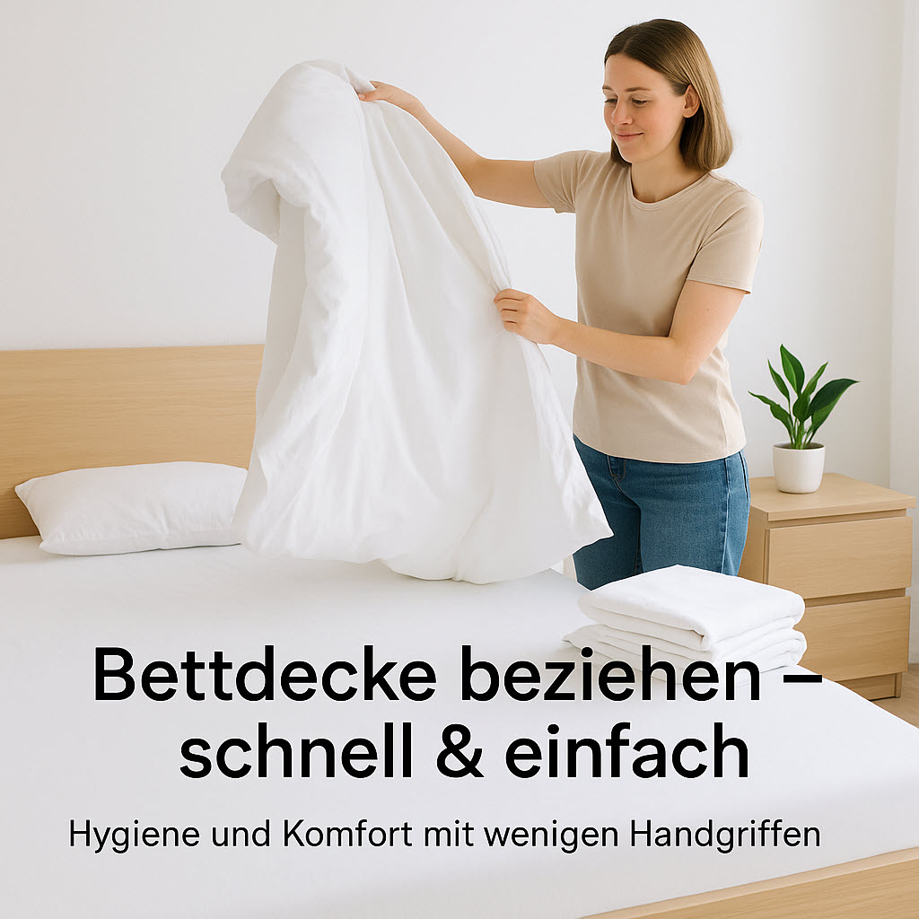 Bettdecke richtig beziehen