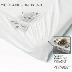 Fixleintuch Milbenschutz Evolon® | milbendichtes Encasing
